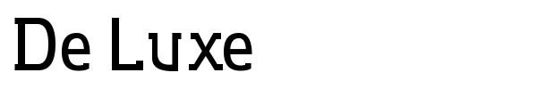 De Luxe font preview